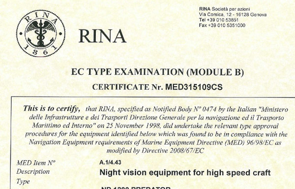 Starlight Rina Certificate Module B